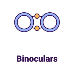 Binoculars Vector Icon

