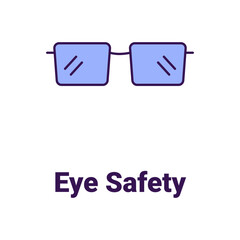 Eye protection Vector Icon

