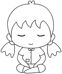 Cartoon Cute thai student