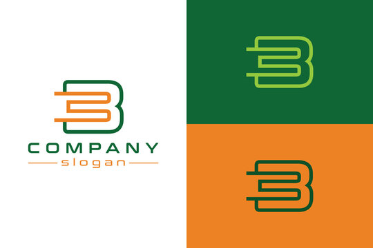 Letter B with line concept. Very suitable for symbol, logo, company name, brand name, personal name, icon and many more.