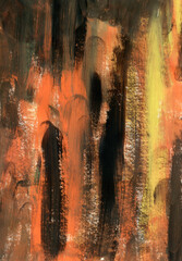 orange brown acrylic oil painting texture