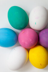 Colorful Easter eggs background. Colorful Easter eggs