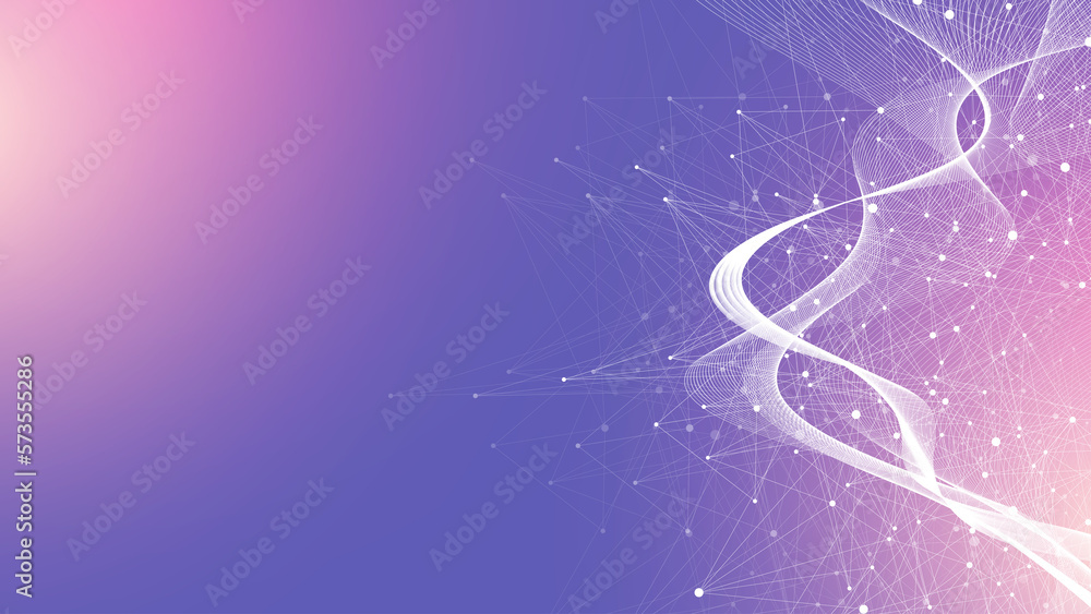 Poster global communication network concept. social network communication in the global business. big data 
