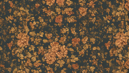 アンティーク生地の背景　ビンテージ　壁紙