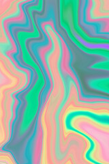 abstract colorful background with acrylic wavy liquid lines, Close up of colorful simply painting acrylic colorful wave line background perfect for wallpaper and cover.