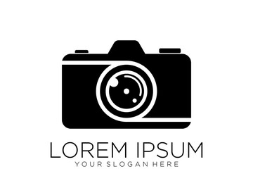 camera photography logo icon vector template