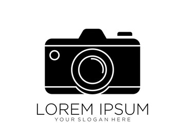 camera photography logo icon vector template