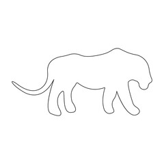 tiger icon illustration vector