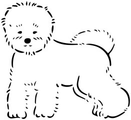 dog line drawing