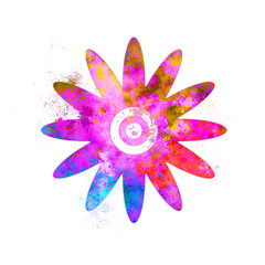 Watercolor flower Illustration, Abstract Bookie, Colorful flower, bouquet Drawing, Bookey