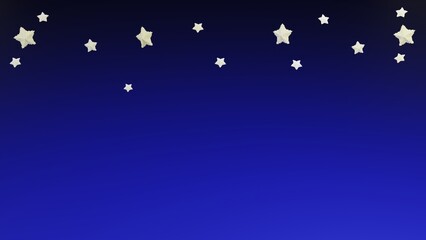 ３DCGブロック風の星空