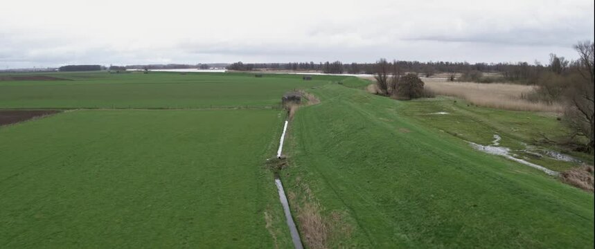 Flying over Dutch World War II Bunkers 