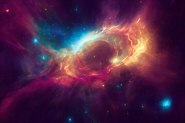 Fototapeta premium Space abstract background