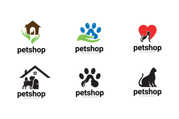 Pet Shop Vector Logo Illustration is a clean and professional logo template suitable for any business or personal identity related to animal lovers, pet shops, veterinary clinics, etc.