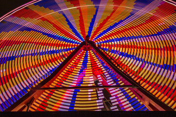 Ferris wheel ride at an amusement park