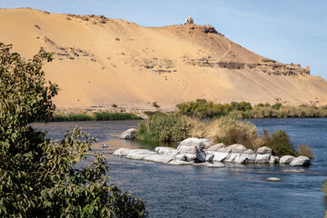 Aswan City. Traditional Nubian Architecture. Aswan is located along the Nil River. Aswan, Egypt....
