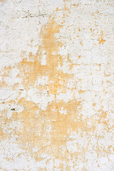 Close-up of an old white wall