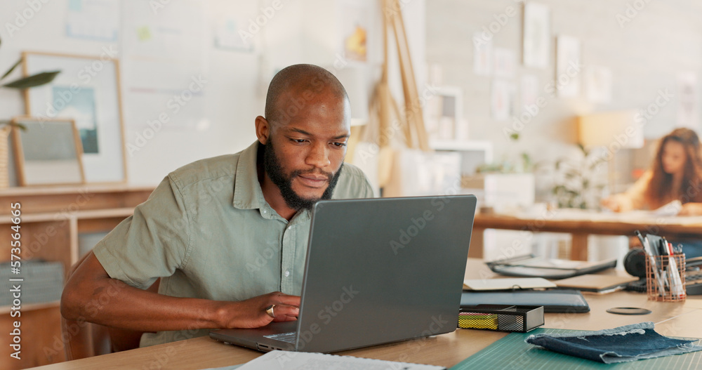 Poster email, phone and businessman working, planning and in communication with people on the internet at w