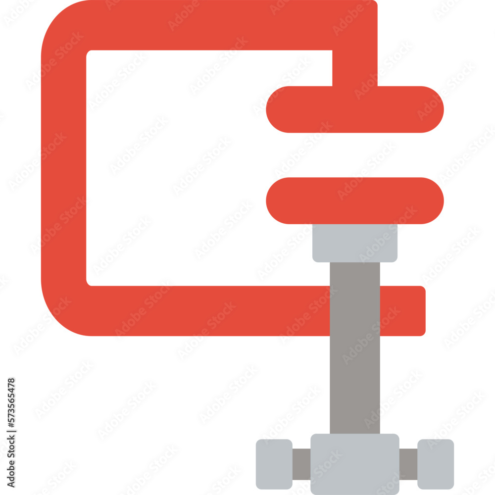 Sticker clamp icon