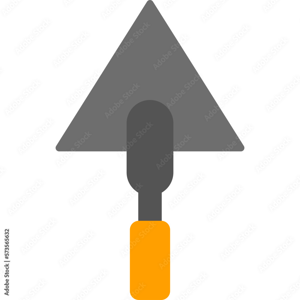 Sticker trowel icon