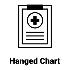 Hanged chart Vector Icon

