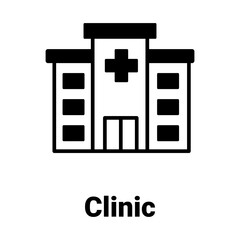 Clinic Vector Icon

