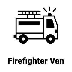 Emergency vehicle Vector Icon

