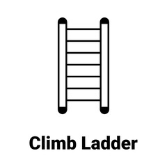 Climb ladder Vector Icon


