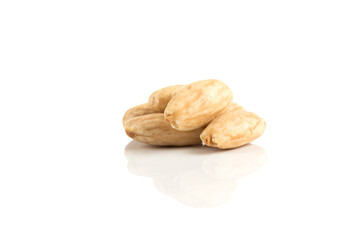 blanch almond on white