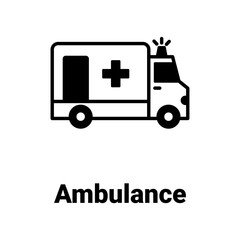 Ambulance Vector Icon

