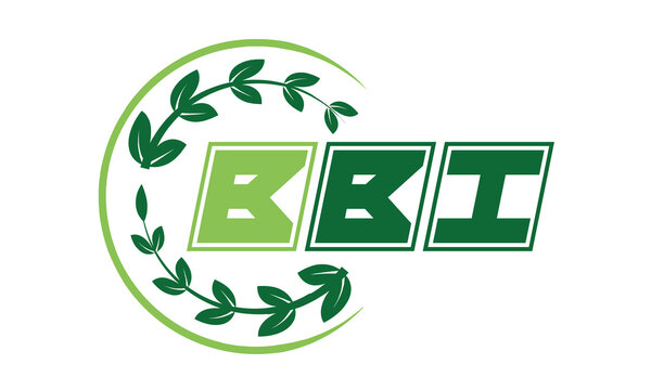BBI Three-letter natural logo design, vector template. | monogram logo | abstract logo | wordmark logo | font logo | business logo | brand logo |