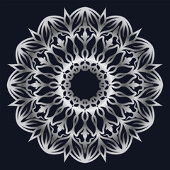 Decorative elements luxury ornament pattern gradient mandala design