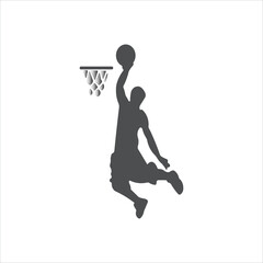 icon vector basket ball template design