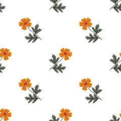 Seamless flowers pattern
