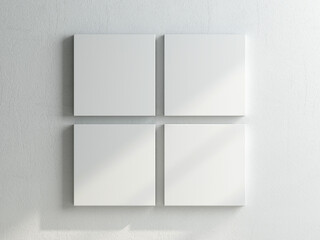 white canvas mockup, 3d render