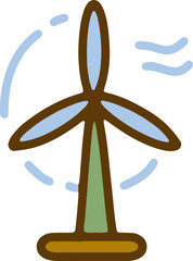 windmill wind turbine icon