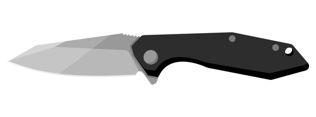 Jackknife. Cute jackknife isolated on white background. Vector illustration