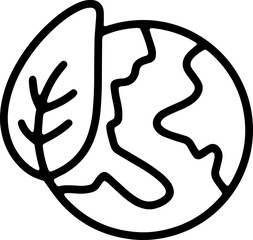 leaf earth icon