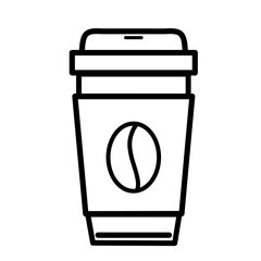 Coffee Icon Line, Icon for Coffeeshop