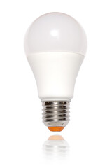 modern LED lamp, isolated on a white background with reflection