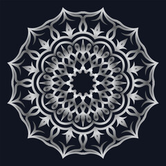 Decorative elements luxury ornament pattern gradient mandala design