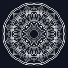 Decorative elements luxury ornament pattern gradient mandala design