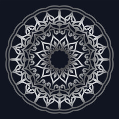 Decorative elements luxury ornament pattern gradient mandala design