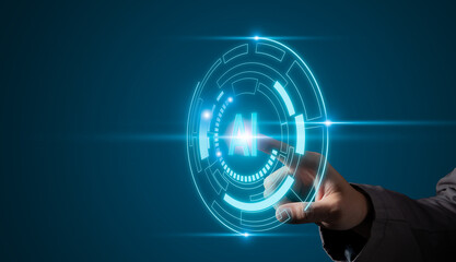 AI Learning and Artificial Intelligence Concept