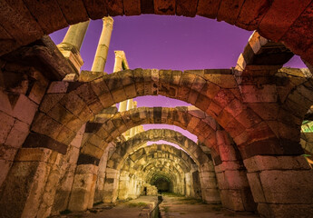 Izmir Agora at midnight