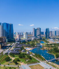 인천 연수구의 송도국제도시와 센트럴파크