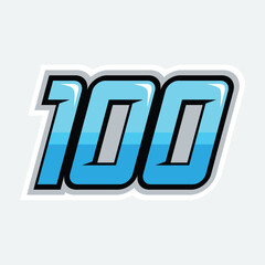 100 racing numbers