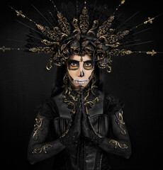 catrina, garbanzera, afrancesada, dia de muertos