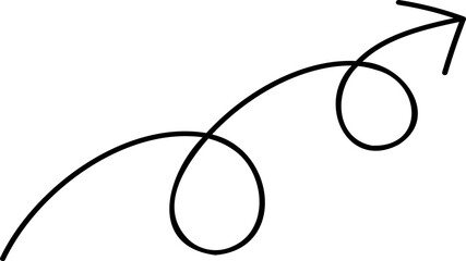 Roughly drawn hand drawn arrow / up / up