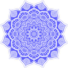 Luxury ornamental colorful mandala design background pattern